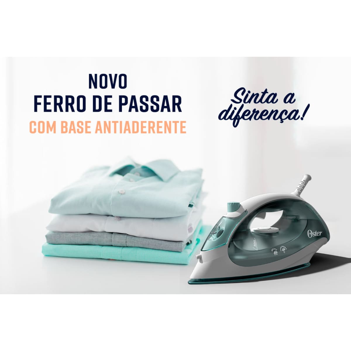 Ferro de Passar a Vapor Oster Antiaderente Verde c...