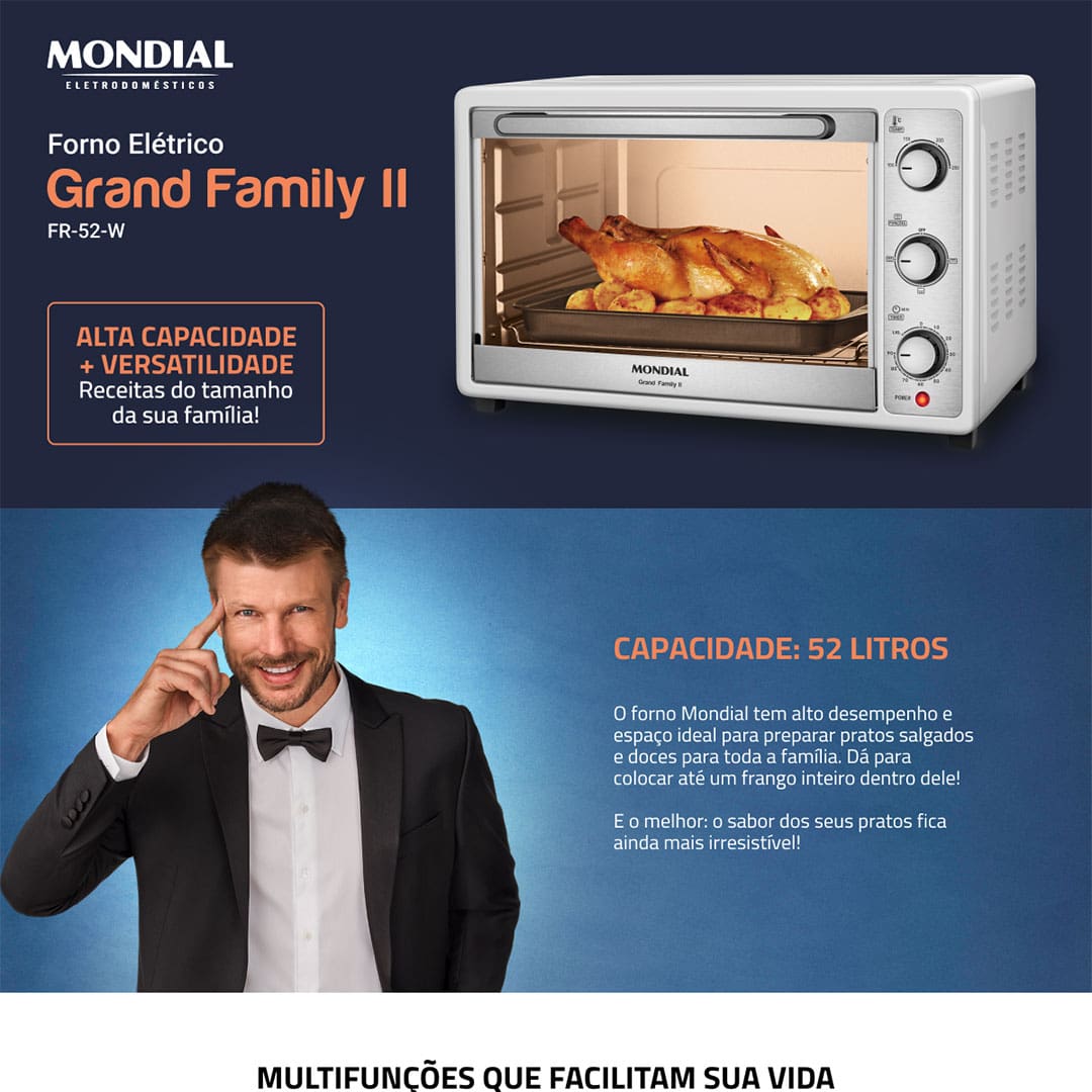 Forno Elétrico Mondial Line Grand Family II