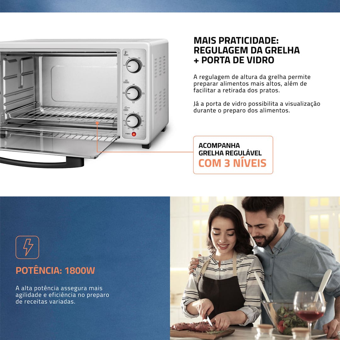 Forno Elétrico Mondial Line Grand Family II