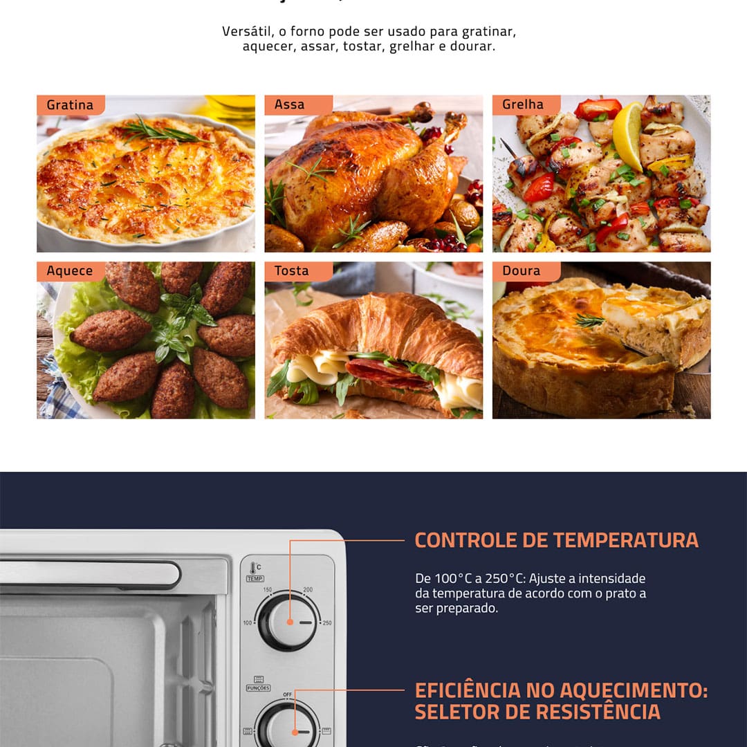 Forno Elétrico Mondial Line Grand Family II