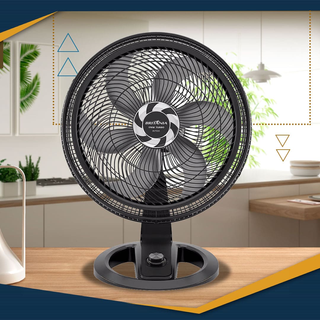 Ventilador Mesa Britânia Maxx Force BVT500 Preto