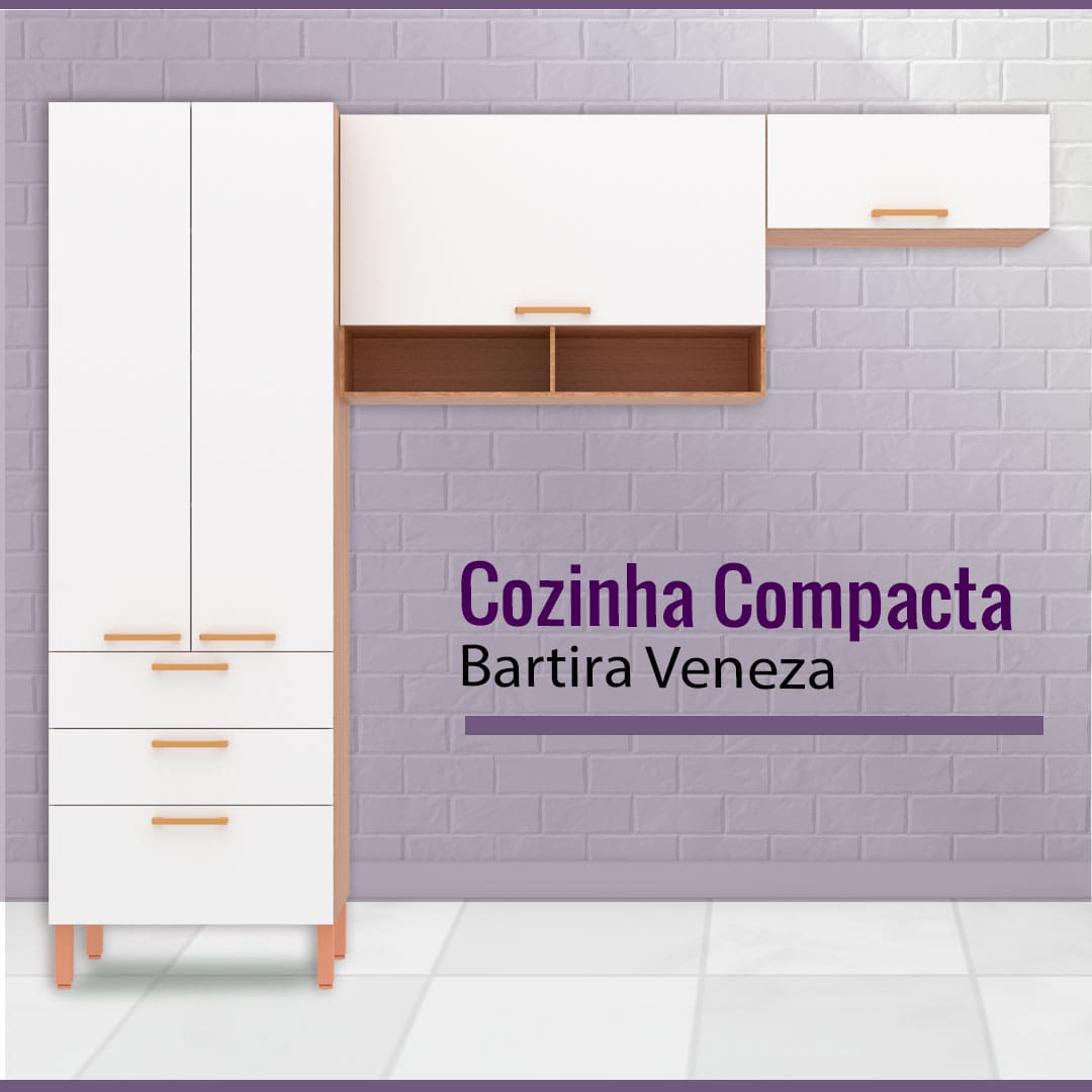 Cozinha Bartira Veneza – 3 Peças