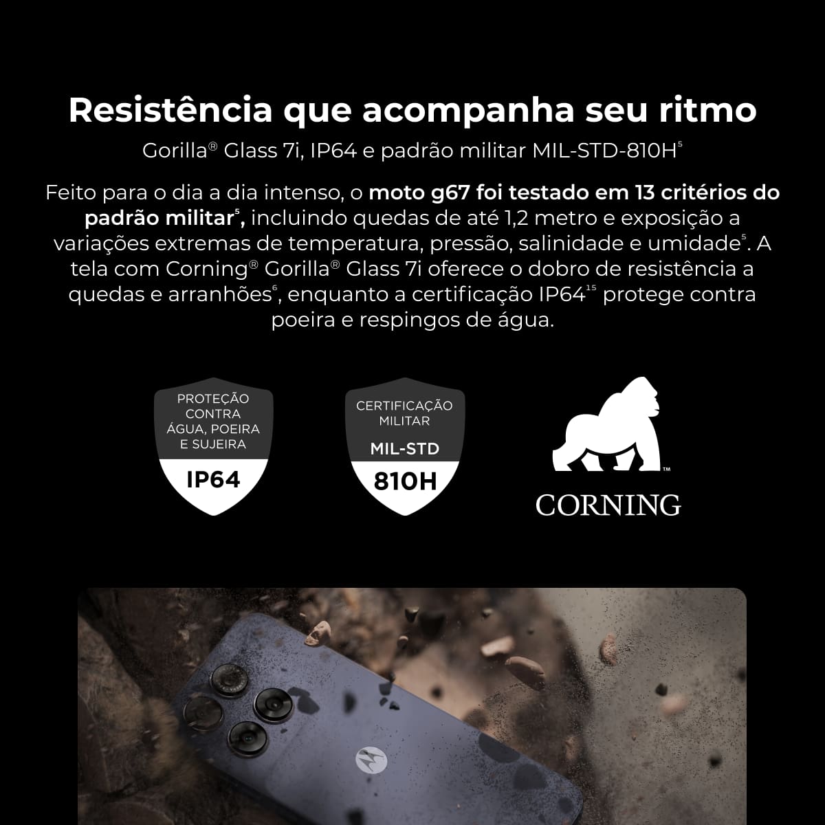 Smartphone Motorola Moto G67 6.8” 128GB 5G Câmera Dupla 50MP