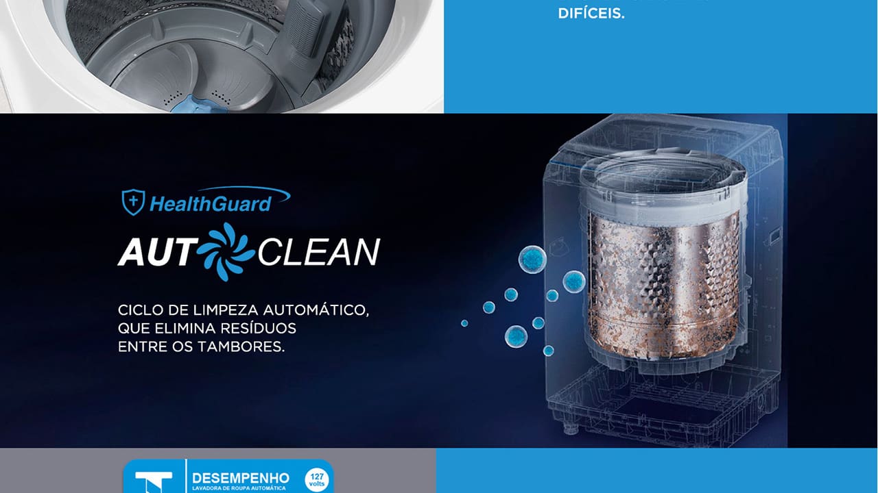 Lavadora de Roupas Midea MA500W13/WG 13kg Branca