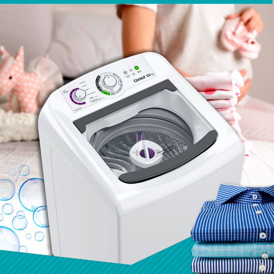 Lavadora de Roupas Consul CWH12BB Branca