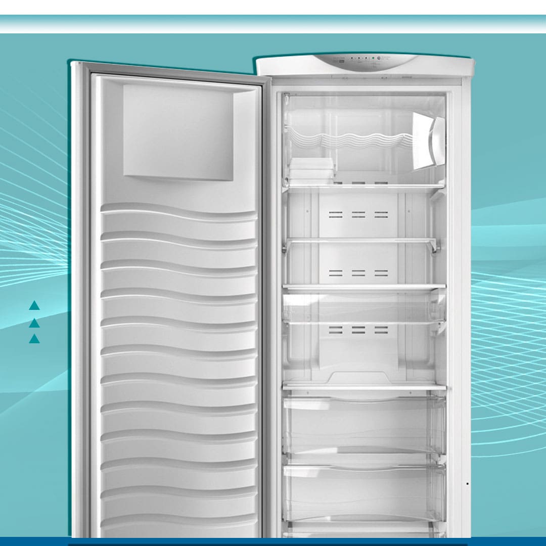 Freezer Vertical Brastemp detalhe das prateleiras