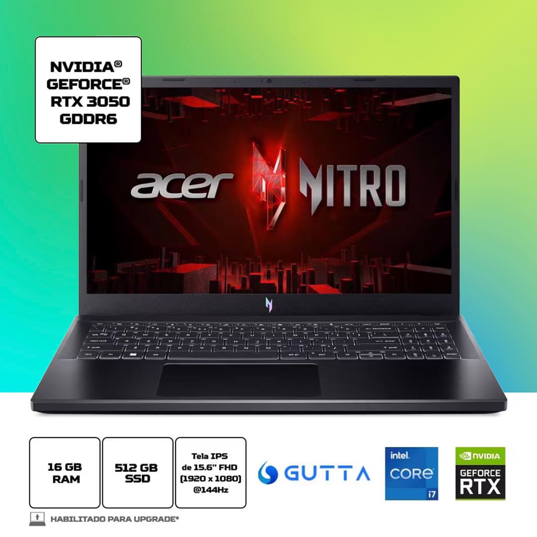 Notebook Gamer Acer Nitro V15