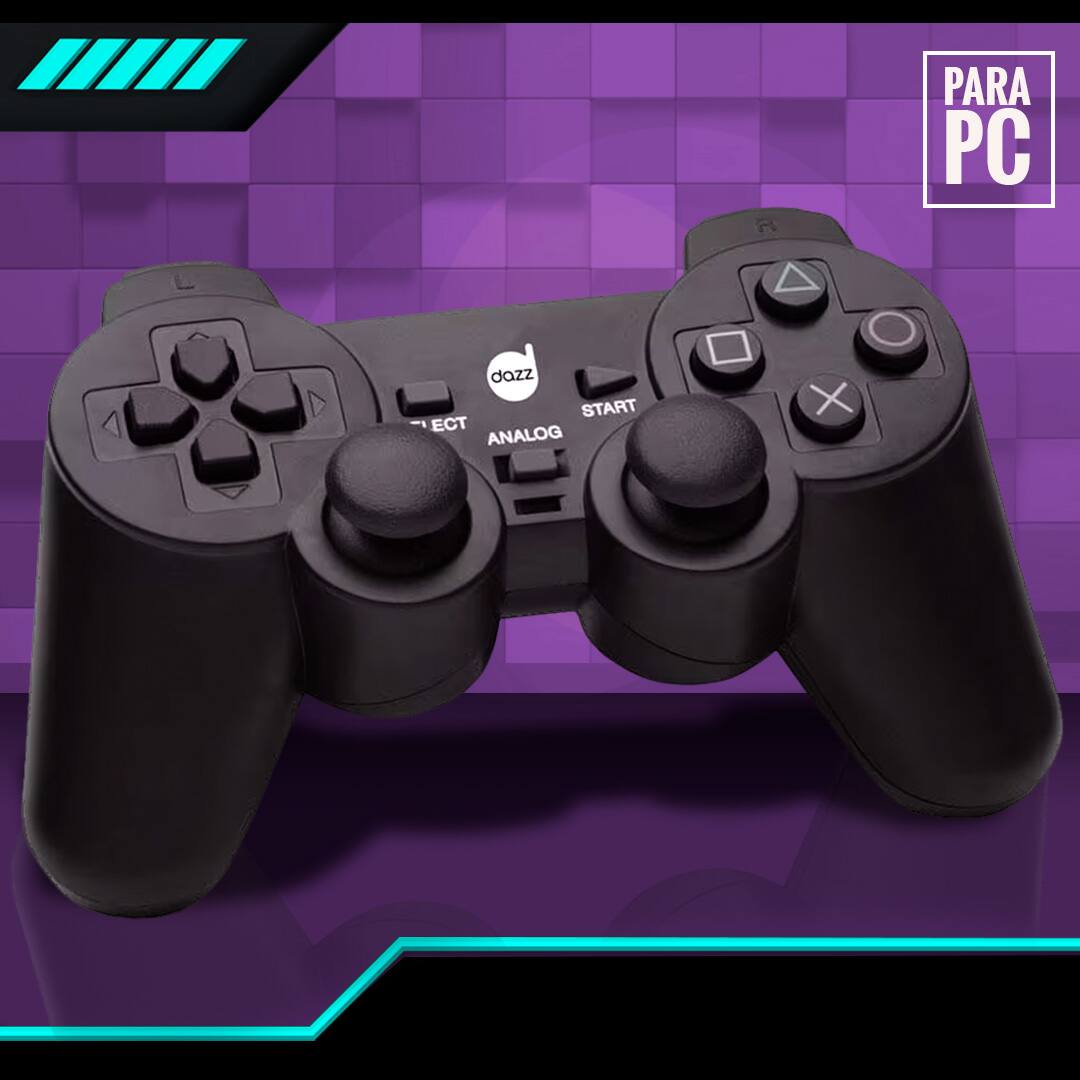 Controle com Fio Dazz Dualshock USB PC