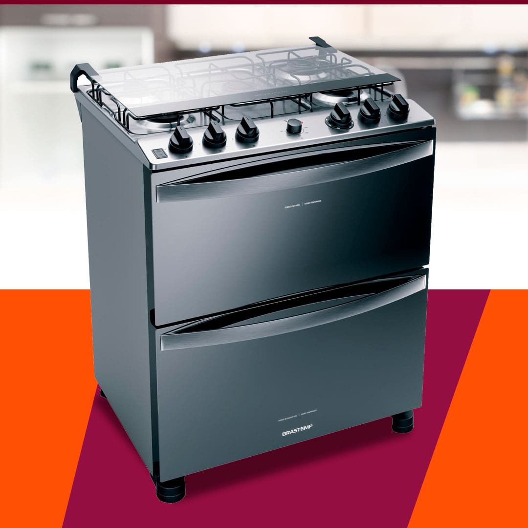 Fogão Brastemp 5 Bocas BFD5NCR Inox