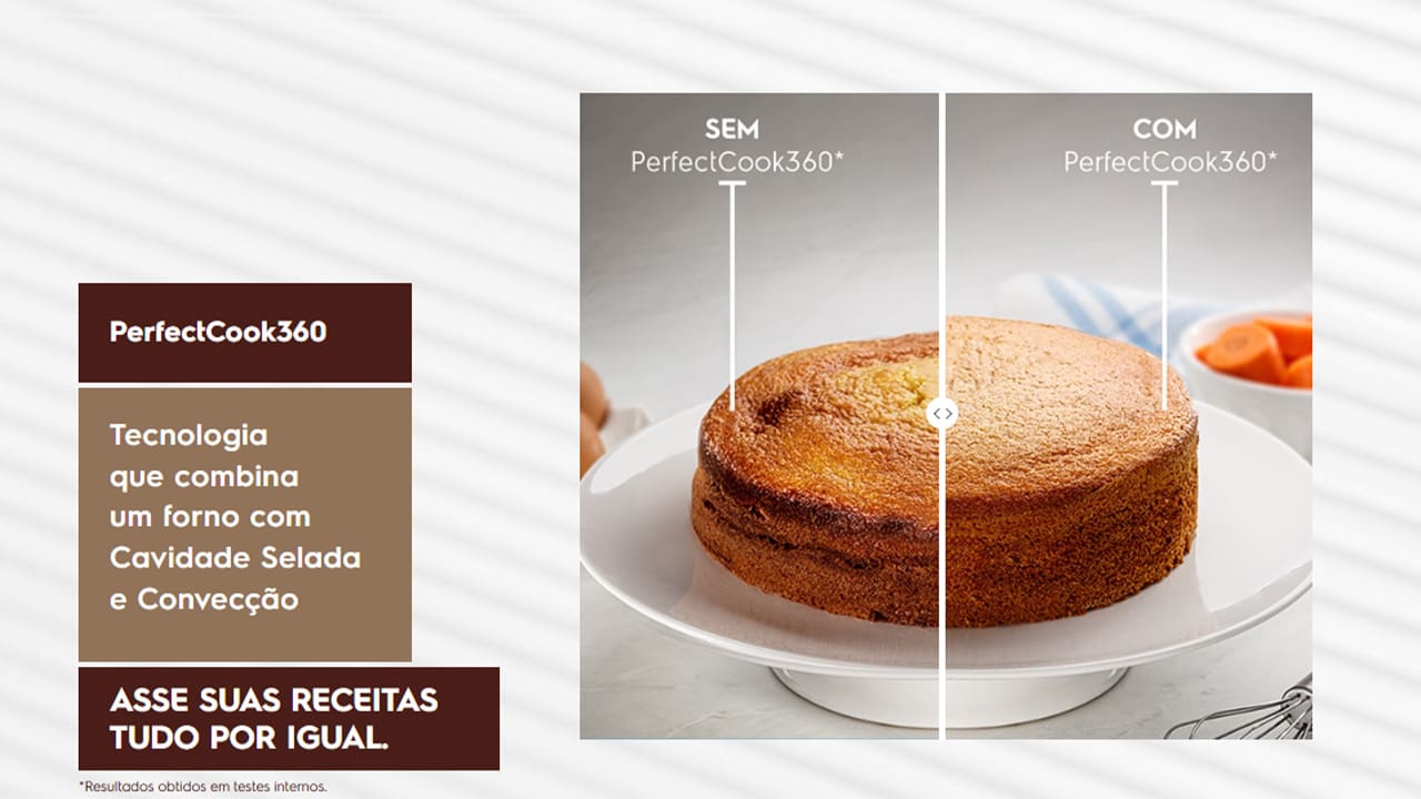 Asse suas receitas tudo por igual