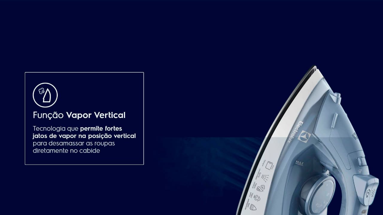 Ferro a Vapor Electrolux Efficient ESI10 Azul