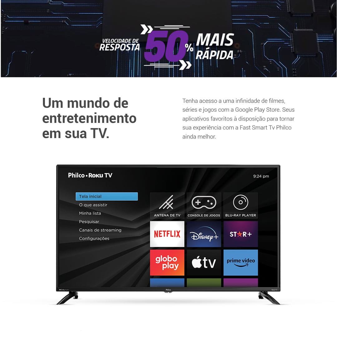 Smart TV LED 42" Philco Full HD PTV42G6FR2CPF