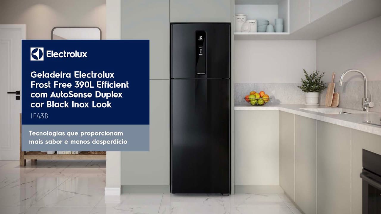Geladeira Electrolux Frost Free Inverter 390L