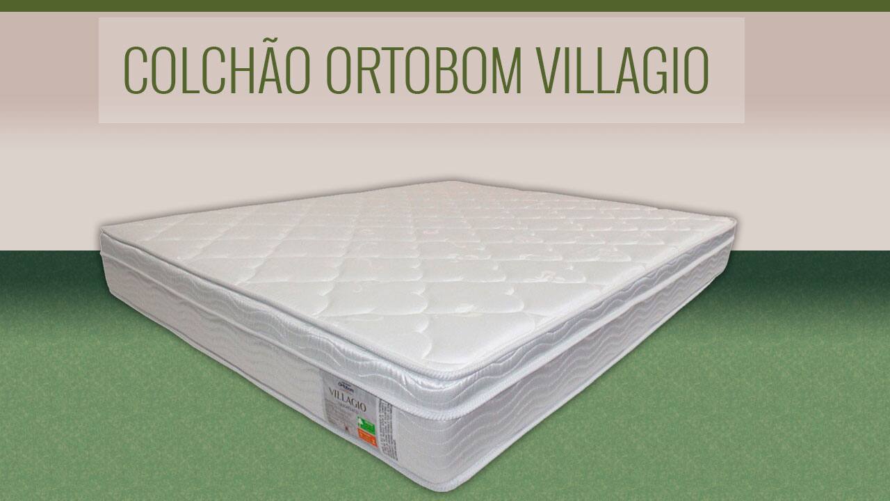 Colchão Ortobom Villagio branco imagem frontal frente