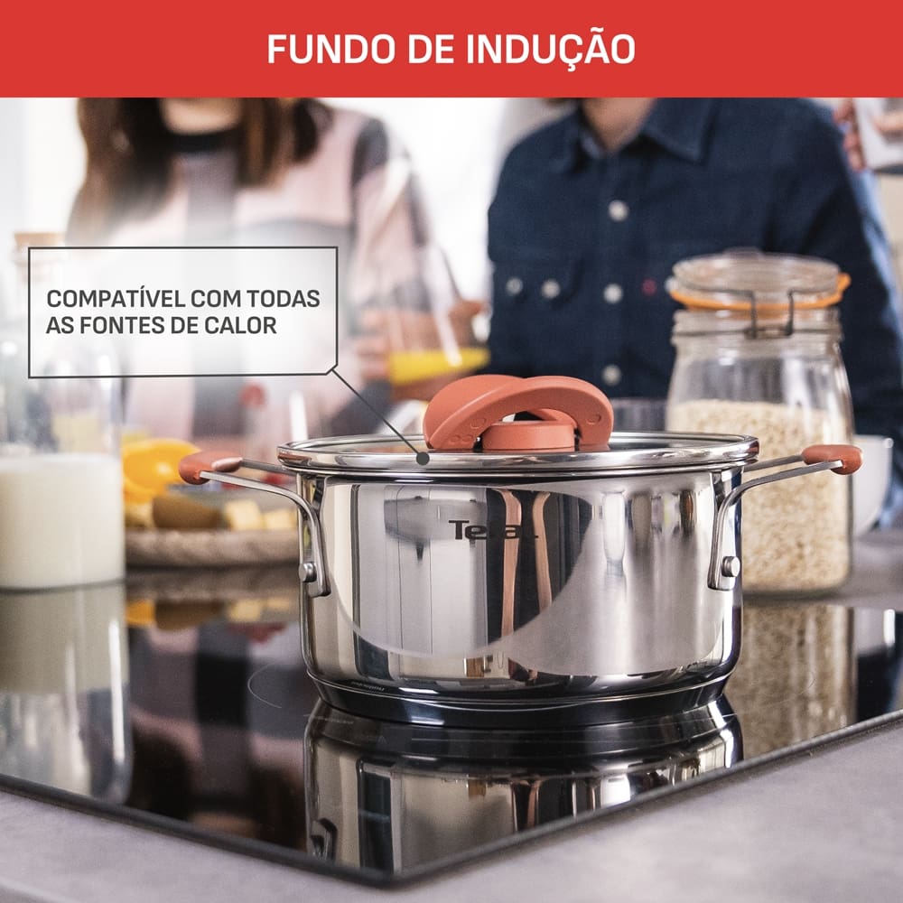 Conjunto de Panelas 4 Peças T-FAL Opti’Space