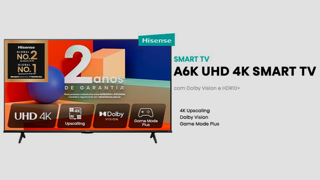 Smart TV 58" Hisense Ultra HD 4K
