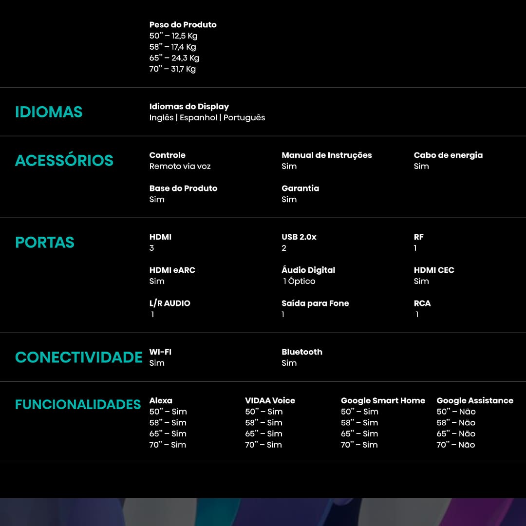 Smart TV 58" Hisense Ultra HD 4K