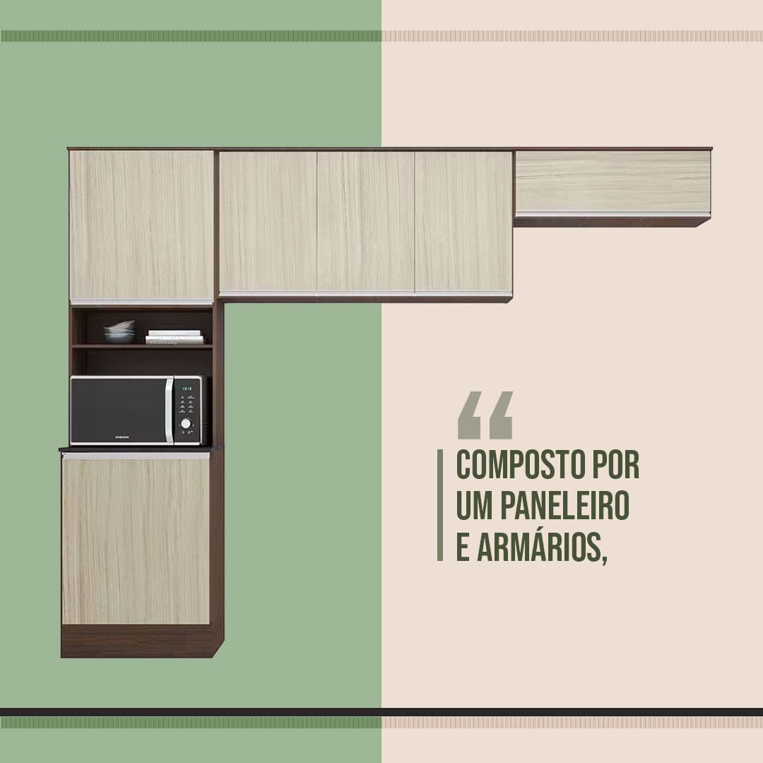 Cozinha Compacta Poliman Paris