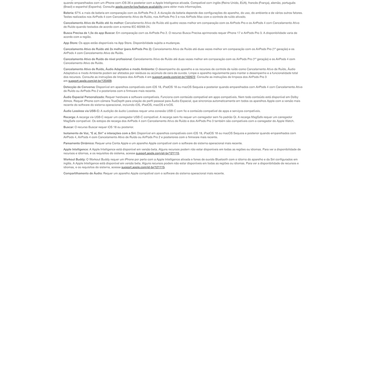 Apple AirPods Pro 3 Branco