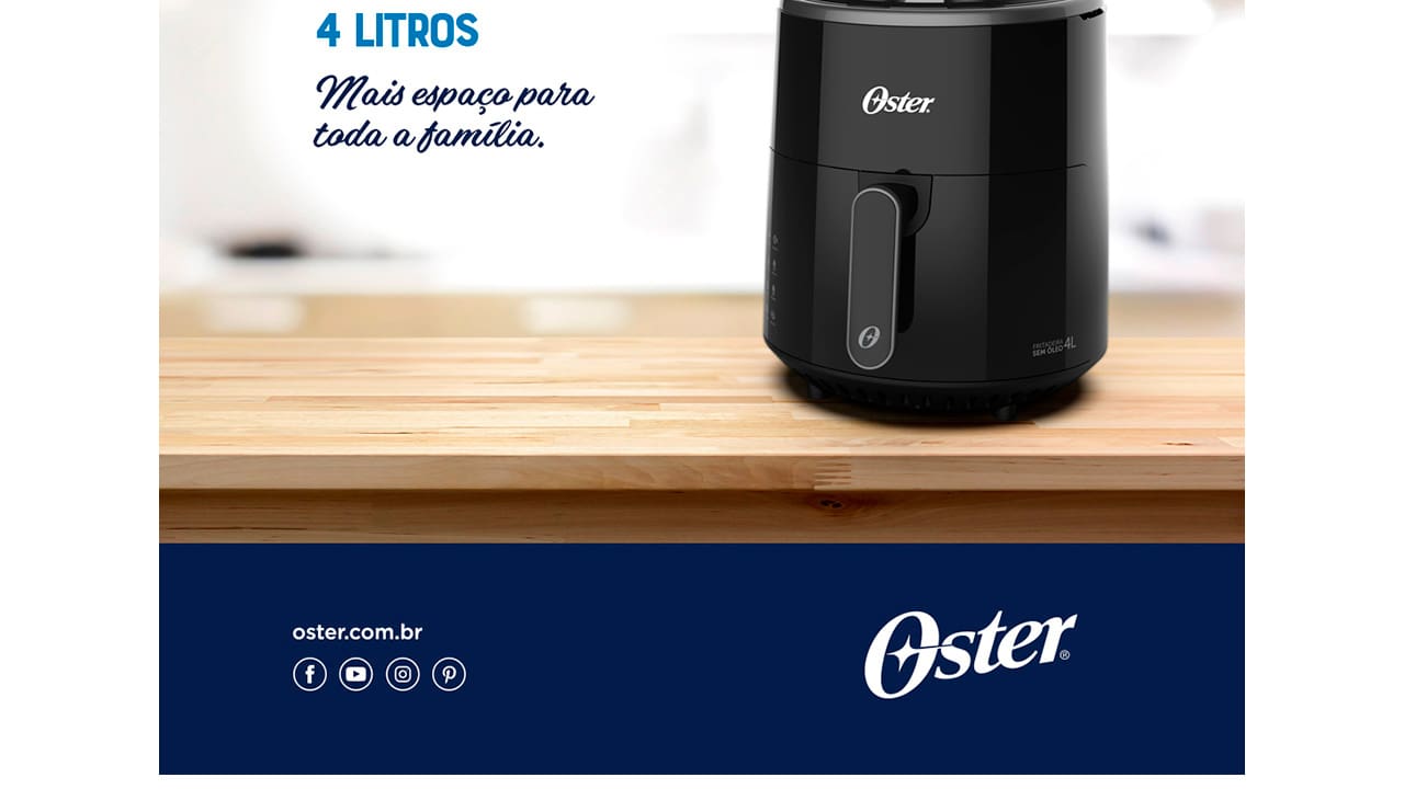 Fritadeira Elétrica Oster OFRT400 4L Preta