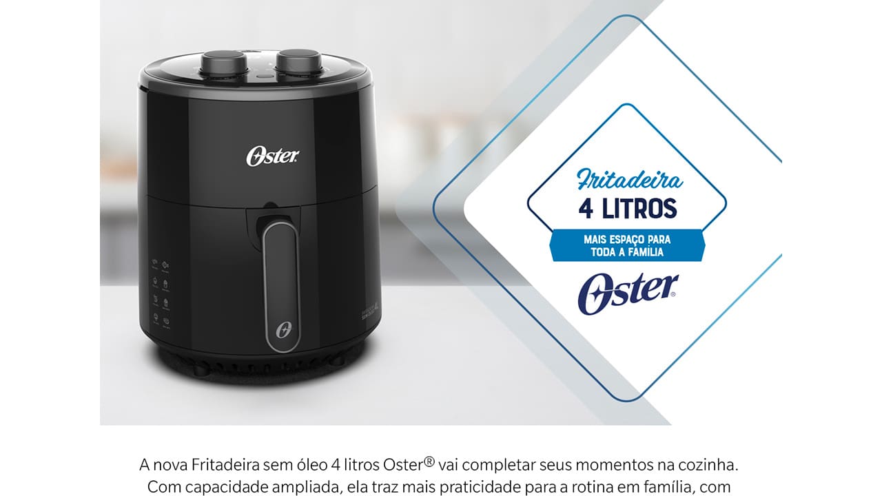 Fritadeira Elétrica Oster OFRT400 4L Preta