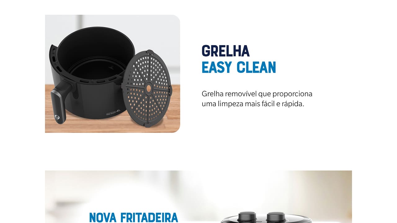 Fritadeira Elétrica Oster OFRT400 4L Preta