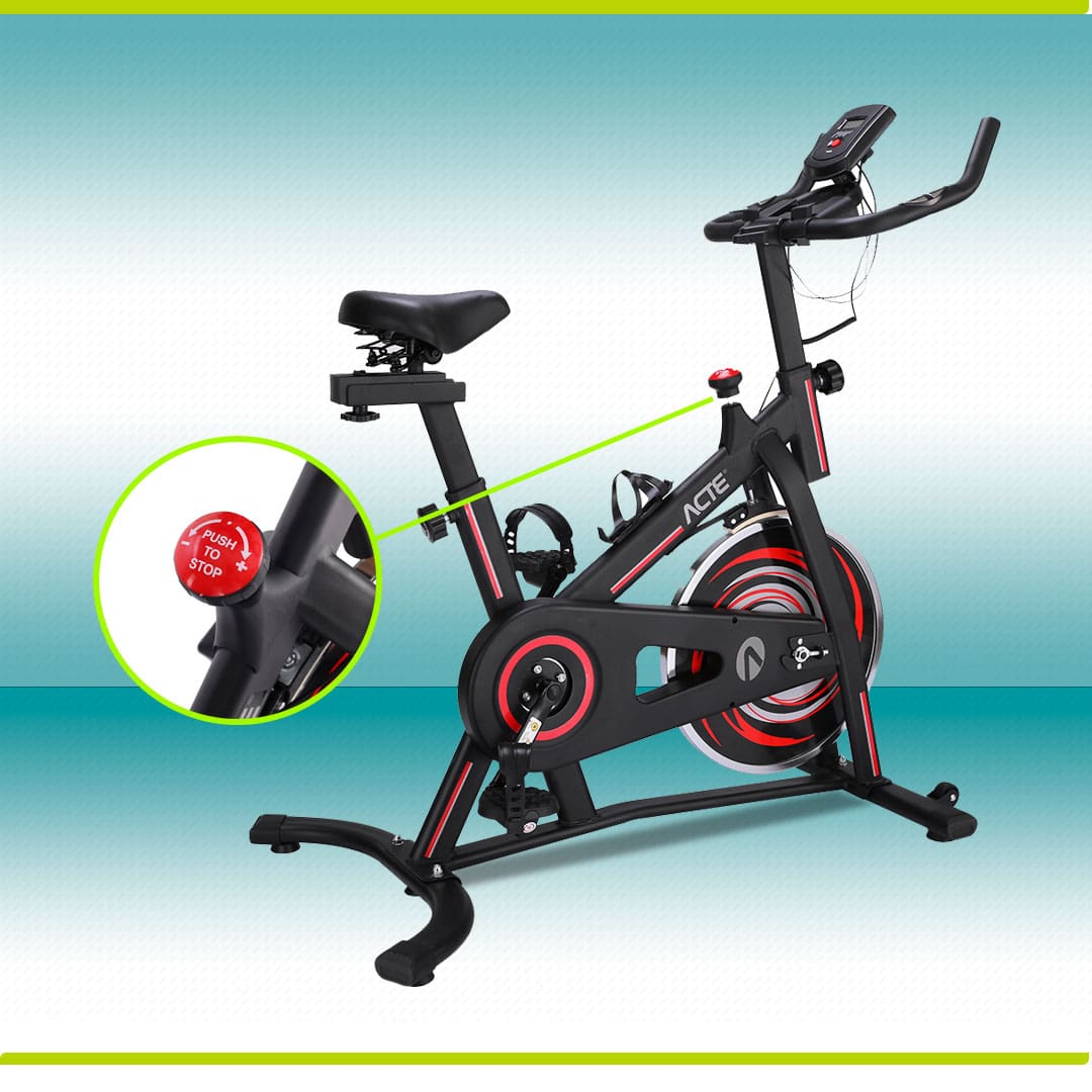 Bicicleta Spinning Mecânica Acte Sports E33 detalhe