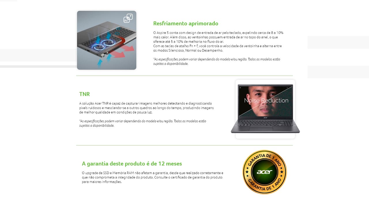 Potência reimaginada Com Ace você vai mais longe. 