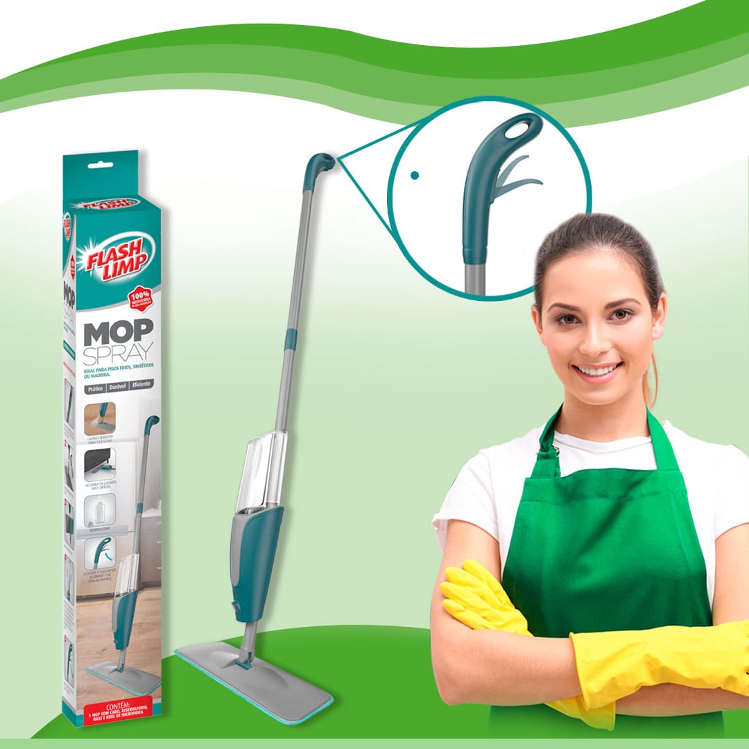 Mop Spray FlashLimp MOP7800 limpeza alavanca cabo