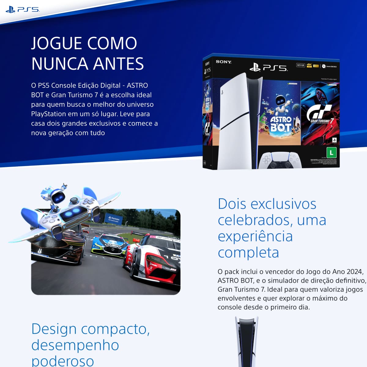 Playstation 5 Edição Digital 825GB