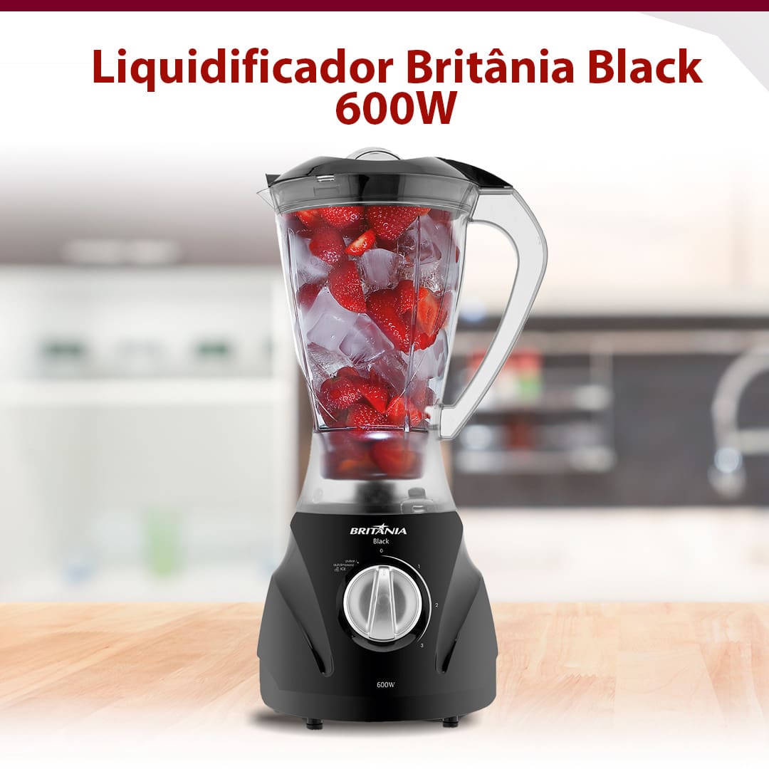Liquidificador Britânia Black 600W