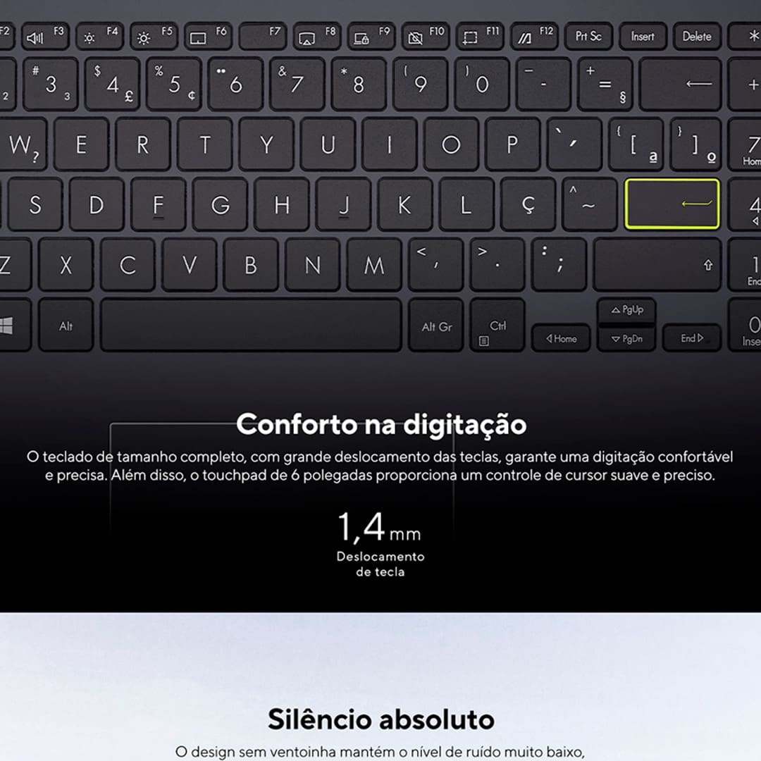 Notebook ASUS Vivobook Go 15 com Intel Celeron Dual Core, 4GB RAM, 128GB e-MMC, Tela 15,6" LED e Windows 11 + Microsoft 365 Personal - E510KA-BR808WS