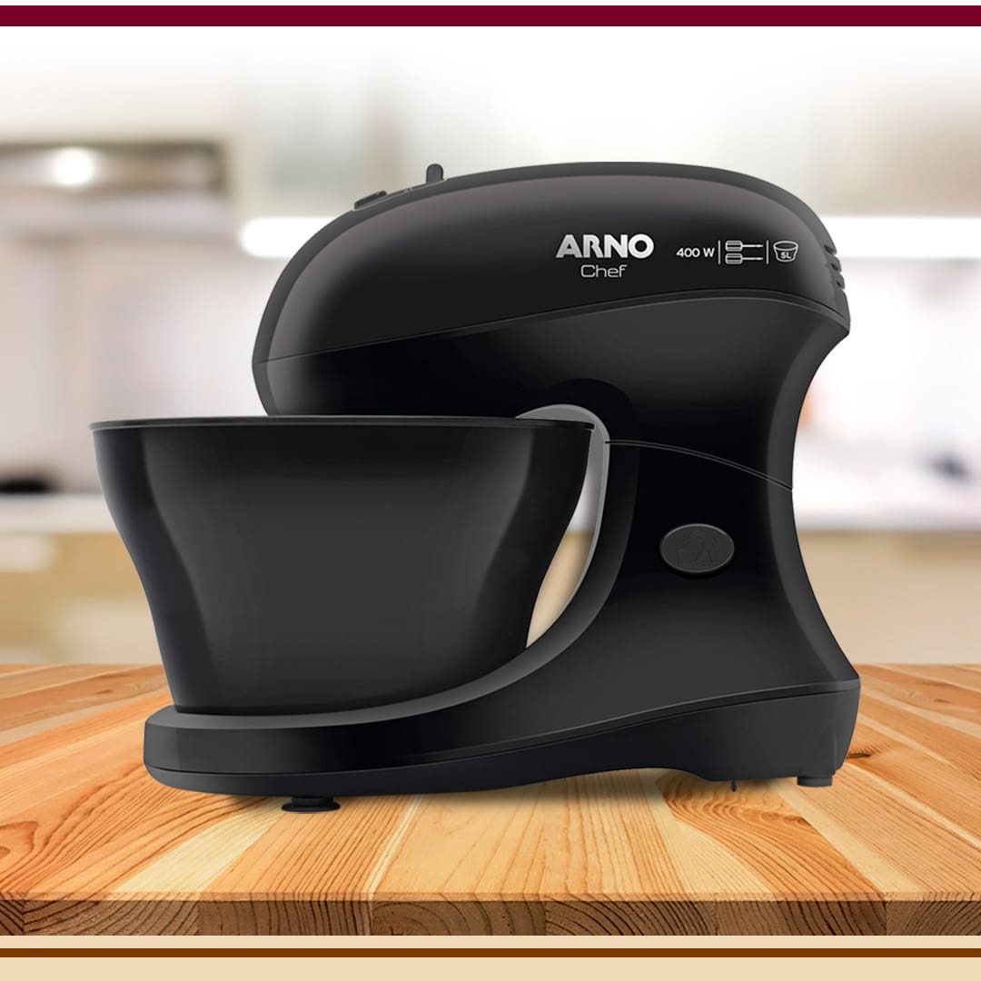 Batedeira Arno Chef SM01 com 5 Velocidades, 2 Batedores | Ponto