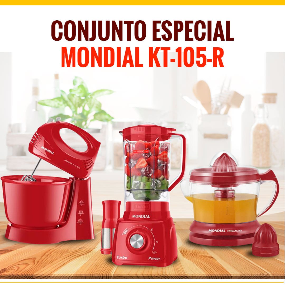Conjunto Especial Mondial KT-105-B Vermelho