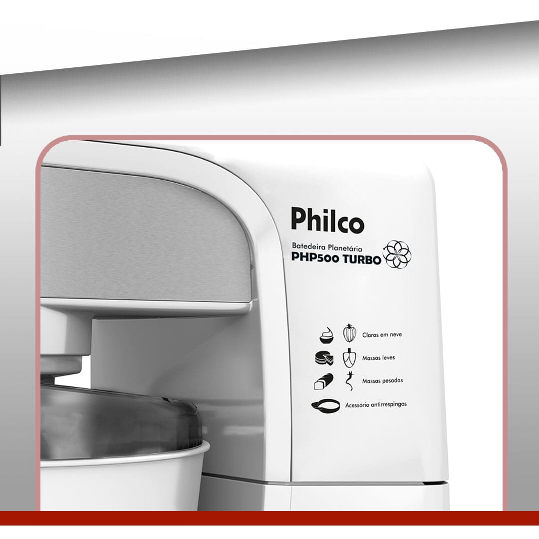 Batedeira Planetária Philco PHP500 Turbo 