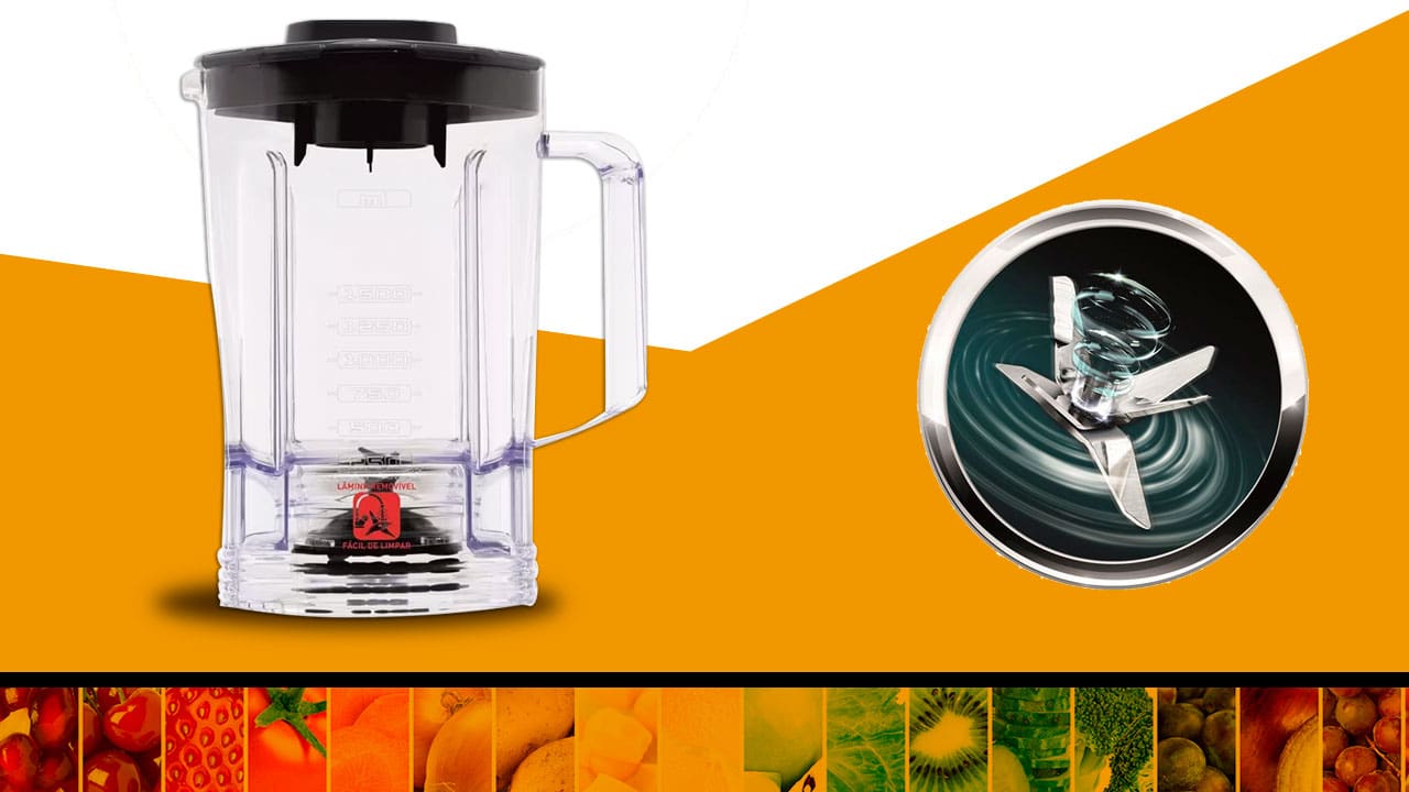 Lâminas são em aço inox ultrarresistentes