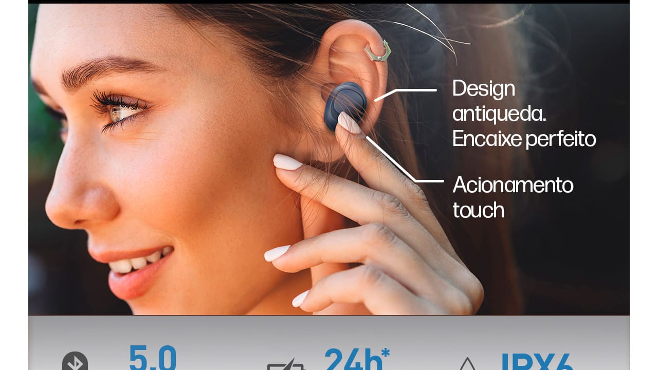 Fone de Ouvido Philco Air Beats PFI96ESA Azul