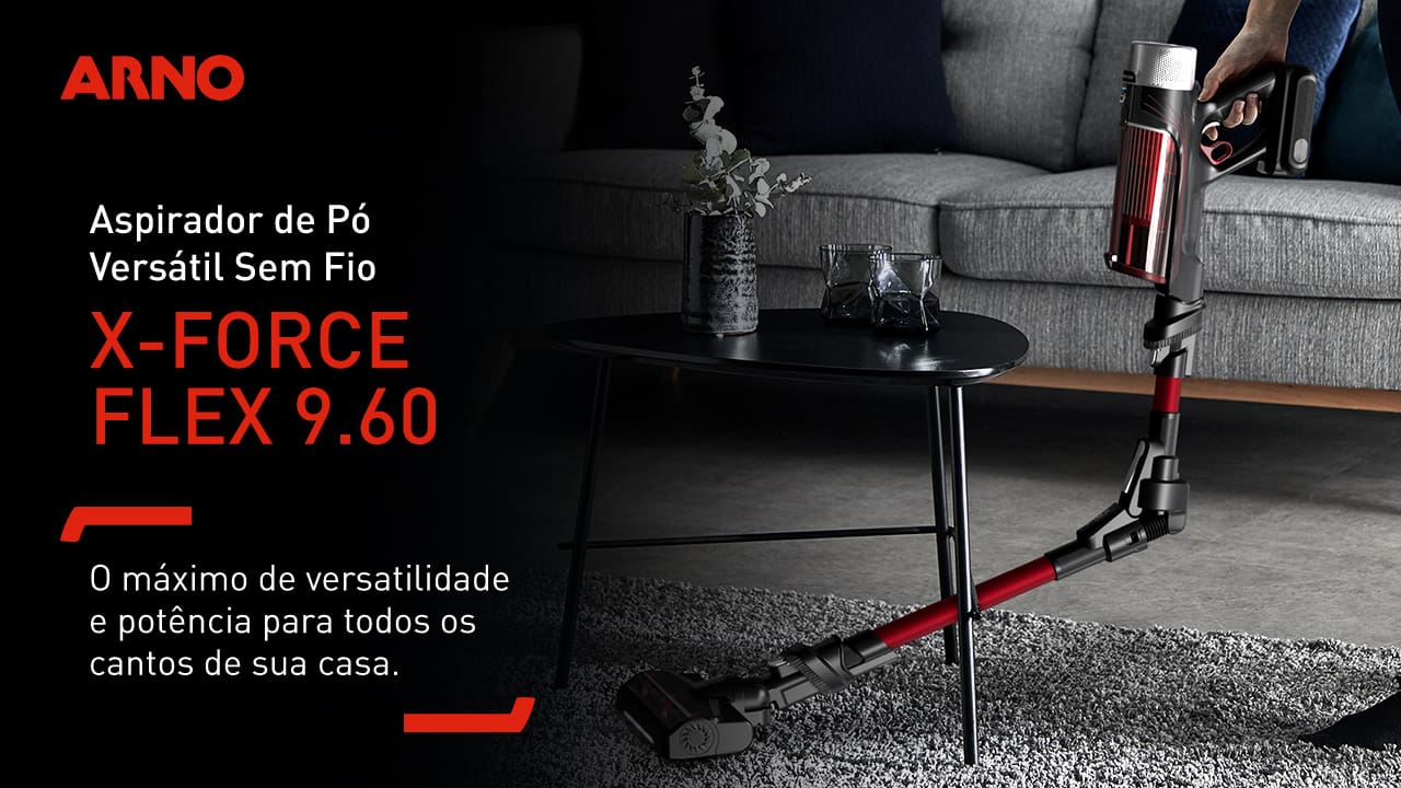 Aspirador de Pó Vertical Sem Fio Arno X-Force Flex