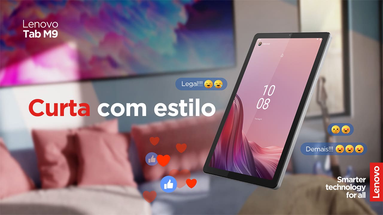 Tablet Lenovo M9 com Tela 9"