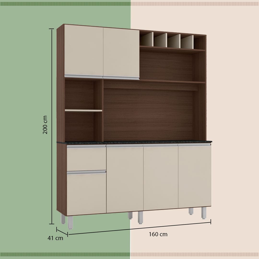 Cozinha Compacta Poliman Alice MDP