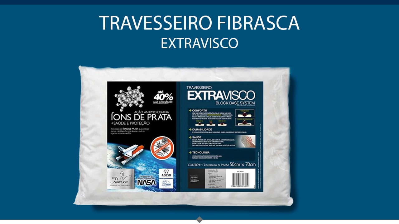Travesseiro Fibrasca Extravisco