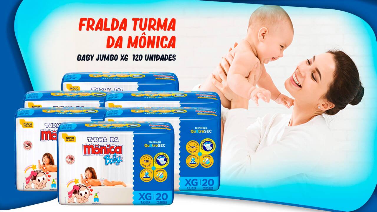 Home  Novas fraldas Turma da Mônica Baby. O melhor para o seu bebê.