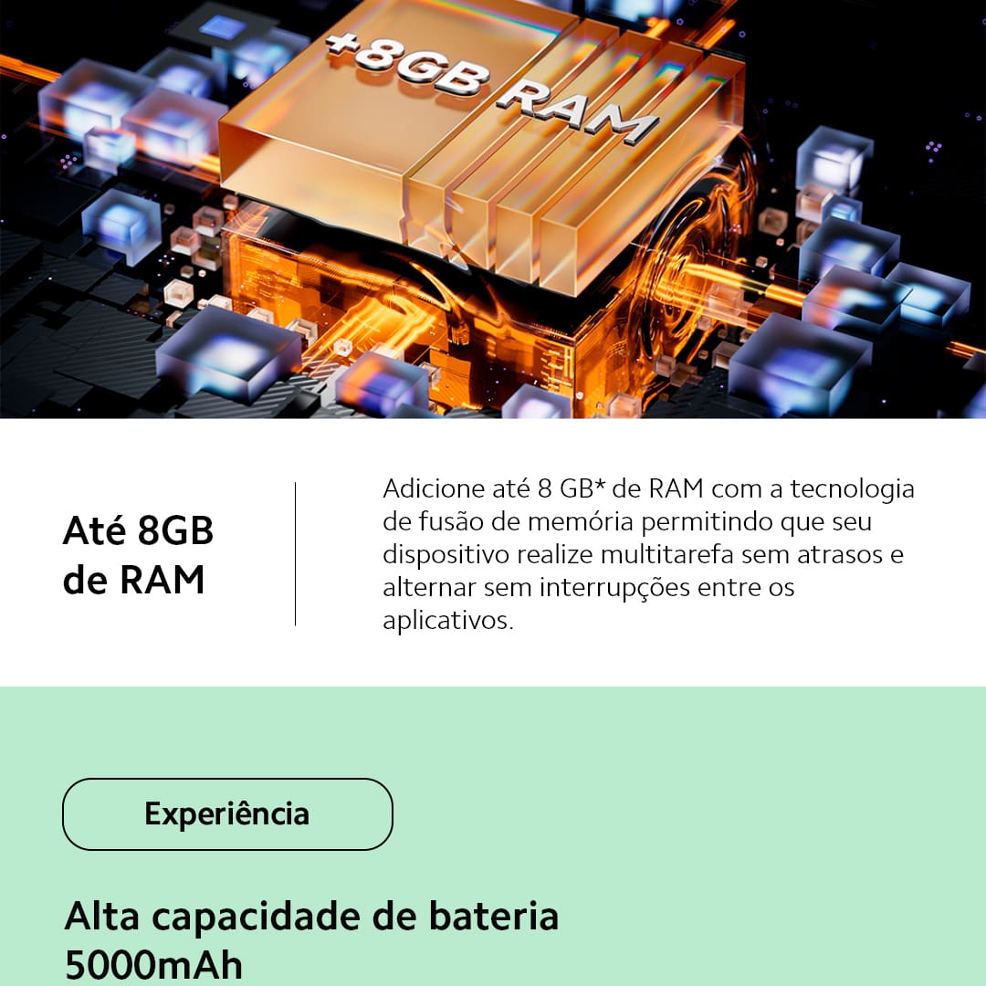 A Xiaomi traz um smartphone perfeito para você que busca velocidade, design e tecnologia. O Redmi Note 13 Azul da Xiaomi conta com velocidade de internet e processamento aprimorados, devido o novo processador MediaTek D6080 entrega toda a performance que você precisa. Seja para jogos, internet ou aplicativo. Já imaginou criar e registrar os melhores momentos com uma câmera principal de 108MP e inteligência artificial Xiaomi? Fique atento aos momentos únicos da sua vida e imortalize-os com qualidade de imagem superior!