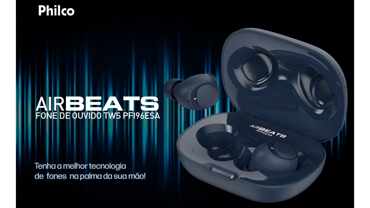 Fone de Ouvido Philco Air Beats PFI96ESA Azul