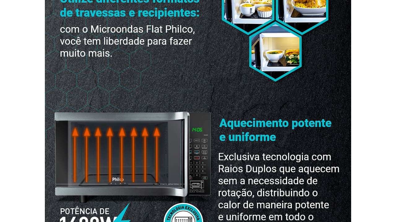 forno-micro-ondas-philco-flat-pmo28tf-28-litros