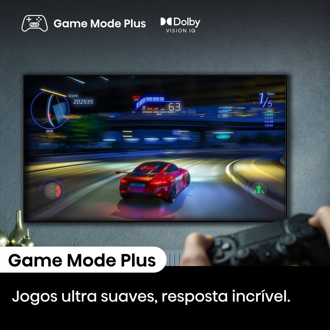 Smart TV 50” Hisense Ultra HD 4K QLED, Google TV com HDR10+, Dolby Atmos, Modo Esporte, Modo Jogo e Compatível com Alexa - 50A51HSV