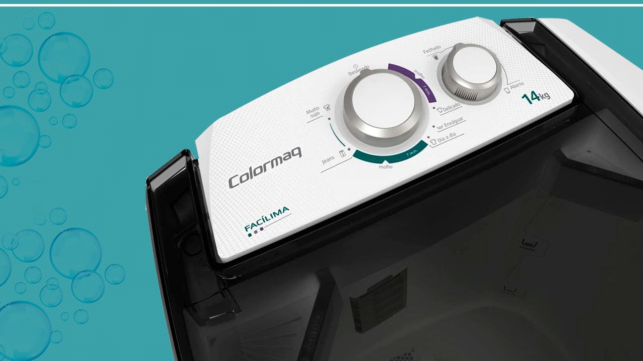 Lavadora Semiautomática Colormaq Facílima LCS14PB