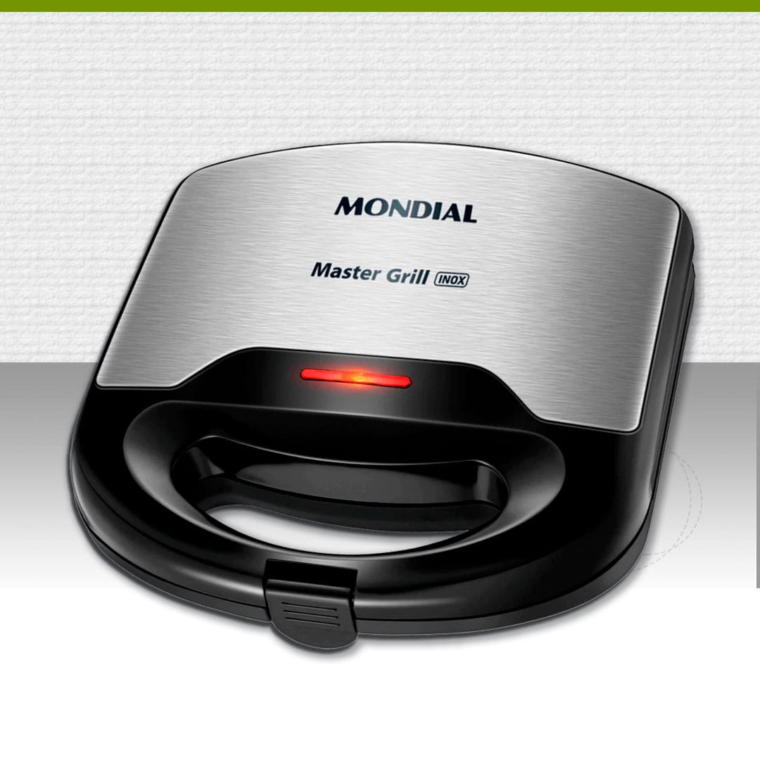 Sanduicheira Mondial Master Grill S20 Preta Inox