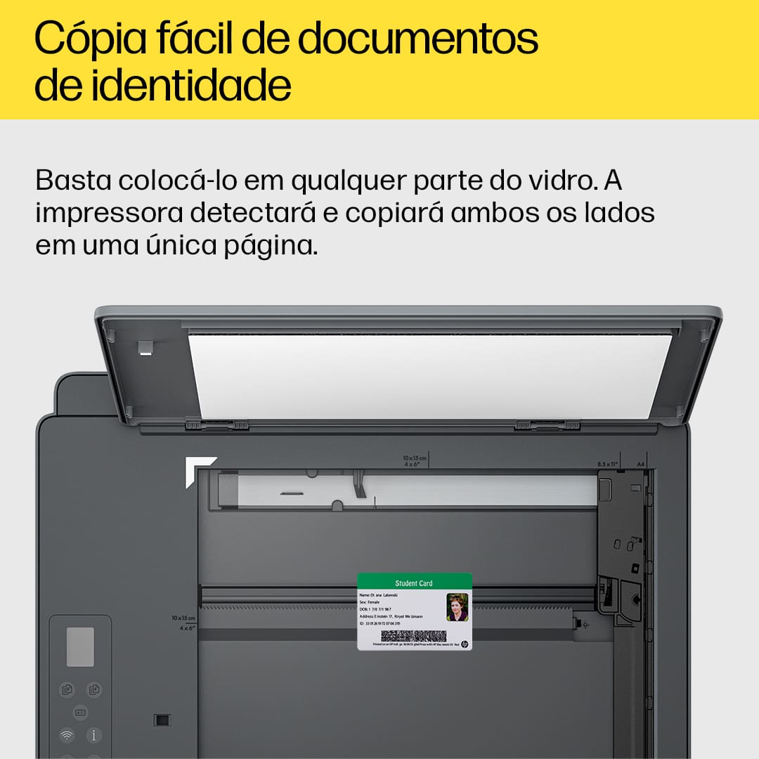 Aproveite a confiabilidade rotineira da impressora multifuncional sem fio HP Smart Tank 581 que proporciona a qualidade HP que você espera e a economia que você precisa. A Multifuncional HP Smart Tank 581 conta com tecnologia avançada, com qualidade de impressão que você conhece e confia. Imprime até 12.000 páginas em preto ou 6.000 páginas coloridas com a tinta HP original incluída na caixa.