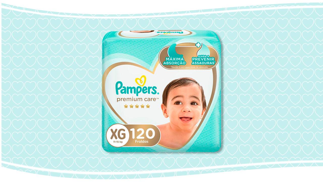 Fralda Pampers Premium Care XG 
